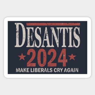 Distressed Ron DeSantis For President In 2024 Magnet